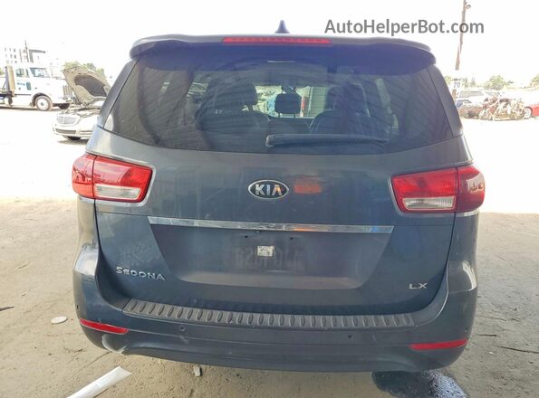 KNDMB5C16G6215662 2016 KIA SEDONA Gray Rear view