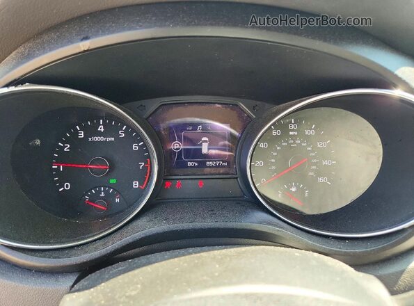 KNDMB5C16H6281923 2017 KIA SEDONA Silver Սարքավորումների վահանակի տեսք