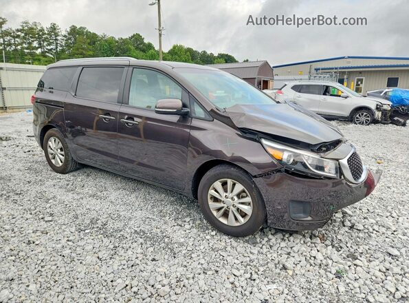KNDMB5C16H6292842 2017 KIA SEDONA Brown Delantero derecho