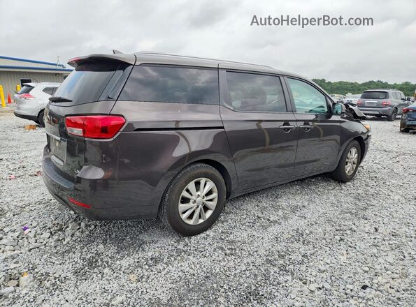 KNDMB5C16H6292842 2017 KIA SEDONA Brown Trasero derecho