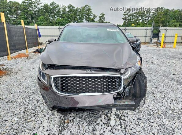 KNDMB5C16H6292842 2017 KIA SEDONA Brown Vista frontal