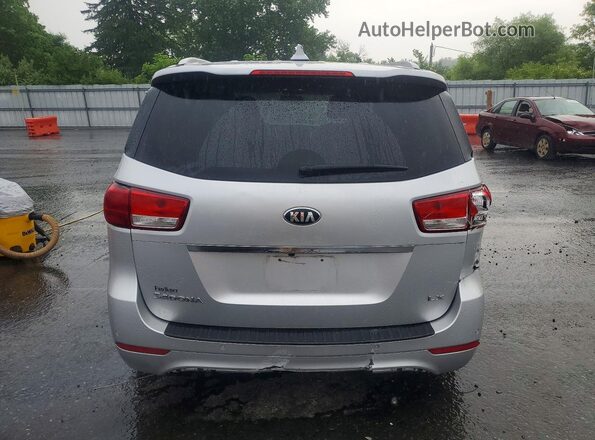 KNDMB5C16H6310370 2017 KIA SEDONA Серебряный Вид сзади