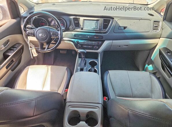 KNDMB5C16M6672757 2021 KIA SEDONA Gray Вид панелі приладів