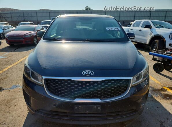 KNDMB5C17G6082376 2016 KIA SEDONA Blue Widok z przodu