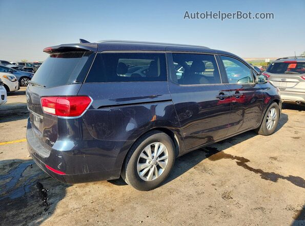 KNDMB5C17G6082376 2016 KIA SEDONA Blue Tył prawy