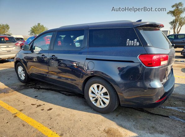 KNDMB5C17G6082376 2016 KIA SEDONA Blue Tył lewy