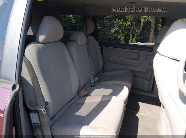 KNDMB5C17G6107387 2016 KIA SEDONA Burgundy Widok naklejki z numerem VIN