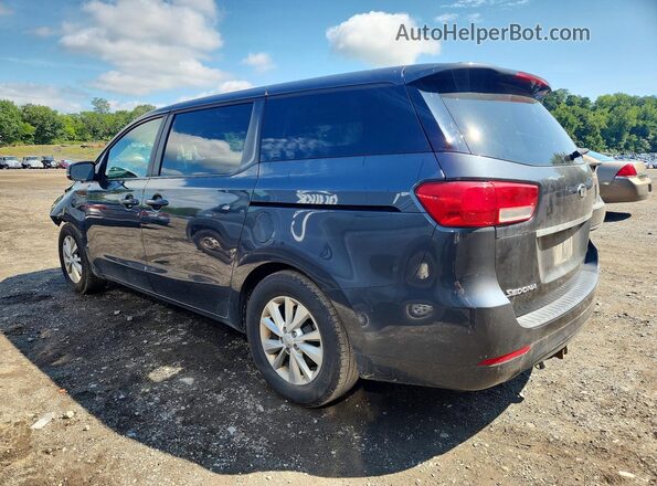 KNDMB5C17H6300883 2017 KIA SEDONA Gray Задня ліва чверть