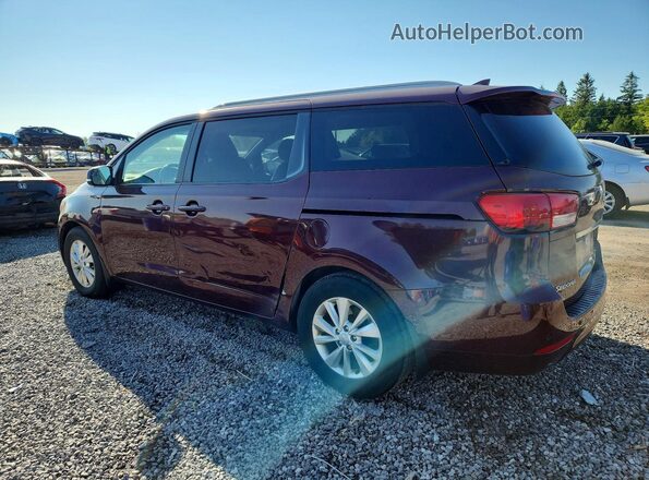 KNDMB5C17H6341353 2017 KIA SEDONA Burgundy Rear left