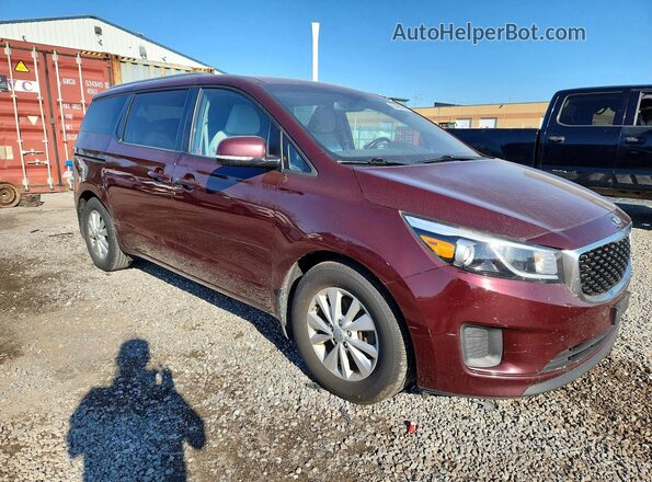 KNDMB5C17H6341353 2017 KIA SEDONA Burgundy Front right