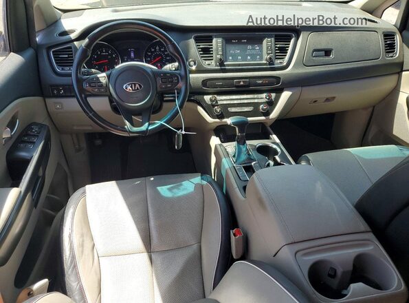 KNDMB5C17L6613585 2020 KIA SEDONA White Widok deski rozdzielczej