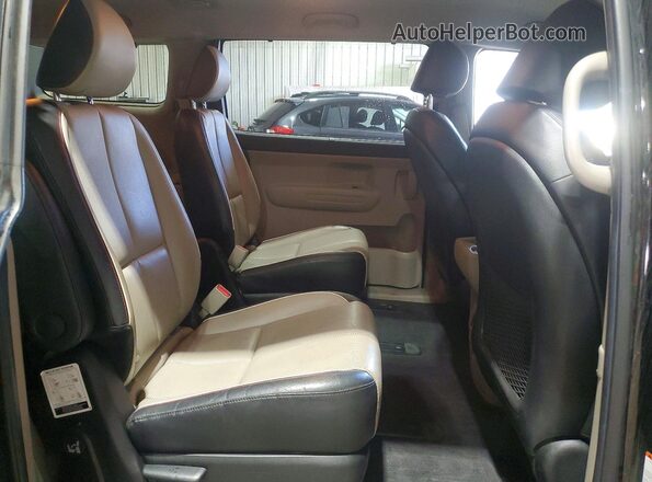 KNDMB5C17L6646859 2020 KIA SEDONA Black Widok wnętrza z tyłu
