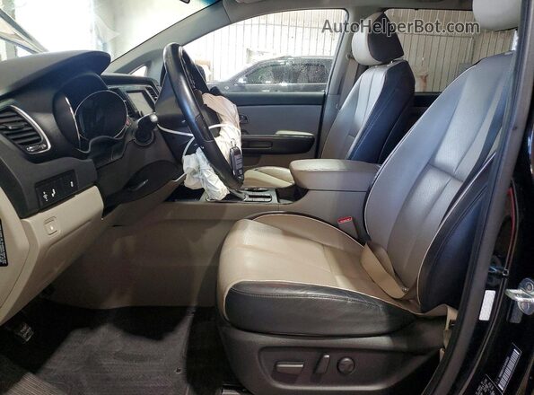 KNDMB5C17L6646859 2020 KIA SEDONA Black Widok wnętrza z przodu