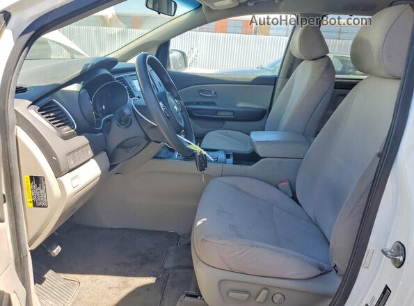 KNDMB5C18G6090129 2016 KIA SEDONA White წინა სალონის ხედი