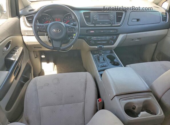 KNDMB5C18G6090129 2016 KIA SEDONA White წინა პანელის ხედი