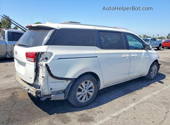 KNDMB5C18G6090129 2016 KIA SEDONA White უკანა მარჯვენა