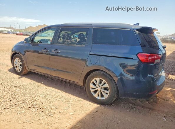 KNDMB5C18G6128023 2016 KIA SEDONA Blue Trasero izquierdo