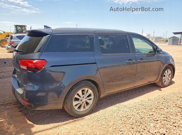 KNDMB5C18G6128023 2016 KIA SEDONA Blue Trasero derecho