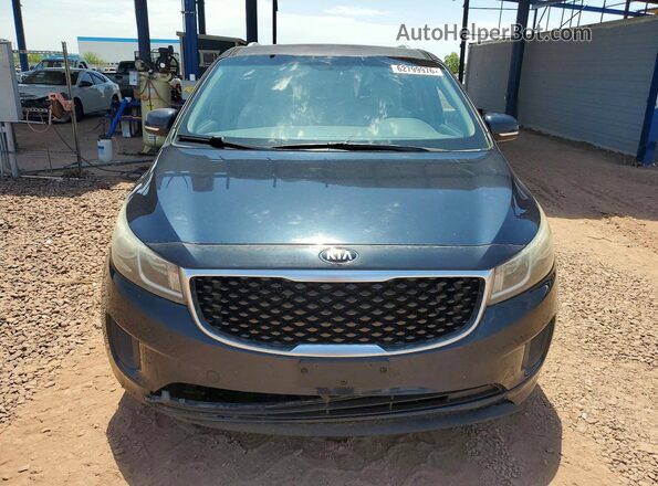 KNDMB5C18G6128023 2016 KIA SEDONA Blue Vista frontal