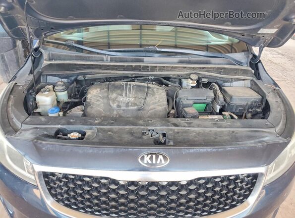 KNDMB5C18G6128023 2016 KIA SEDONA Blue Vista interior trasera