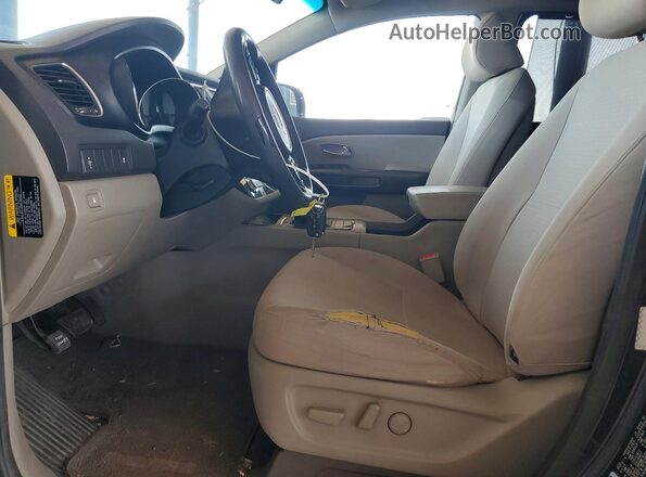 KNDMB5C18G6128023 2016 KIA SEDONA Blue Vista interior delantera