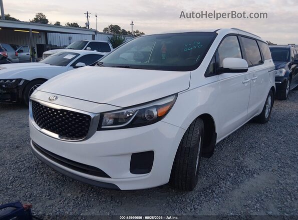 KNDMB5C18G6164200 2016 KIA SEDONA White Przód lewy