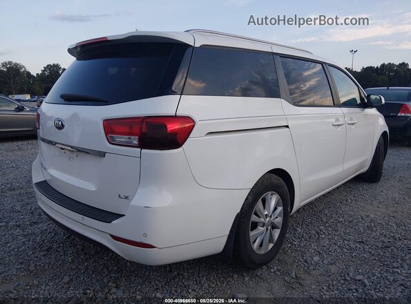 KNDMB5C18G6164200 2016 KIA SEDONA White Tył prawy