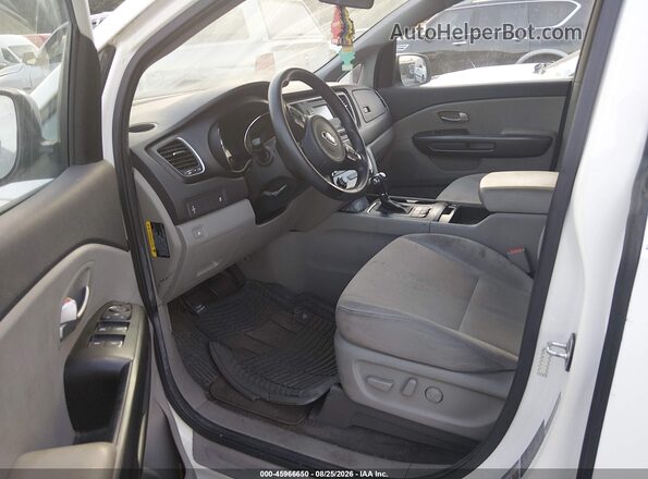 KNDMB5C18G6164200 2016 KIA SEDONA White Widok wnętrza z przodu