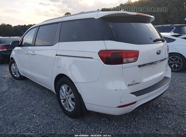 KNDMB5C18G6164200 2016 KIA SEDONA White Tył lewy