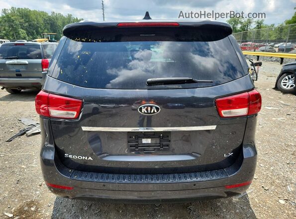 KNDMB5C18G6165346 2016 KIA SEDONA Gray უკანა ხედი