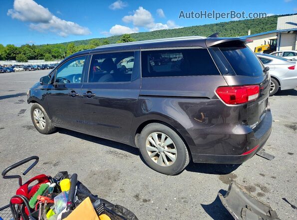 KNDMB5C18G6182521 2016 KIA SEDONA Brown Tył lewy
