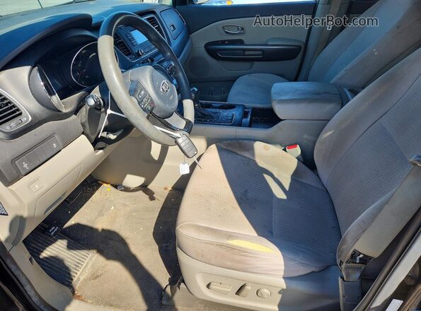 KNDMB5C18G6182521 2016 KIA SEDONA Brown Widok wnętrza z przodu