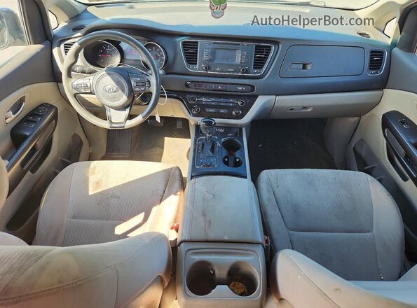 KNDMB5C18G6182521 2016 KIA SEDONA Brown Widok deski rozdzielczej