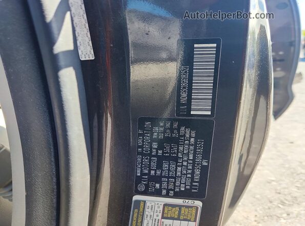 KNDMB5C18G6182521 2016 KIA SEDONA Brown Widok naklejki z numerem VIN