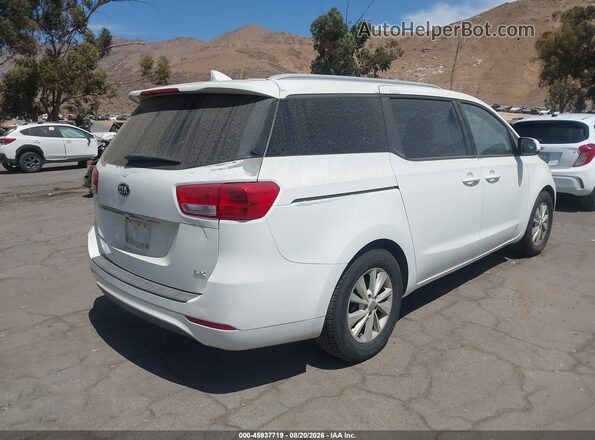 KNDMB5C18G6183300 2016 KIA SEDONA White უკანა მარჯვენა