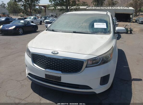 KNDMB5C18G6183300 2016 KIA SEDONA White წინა ხედი