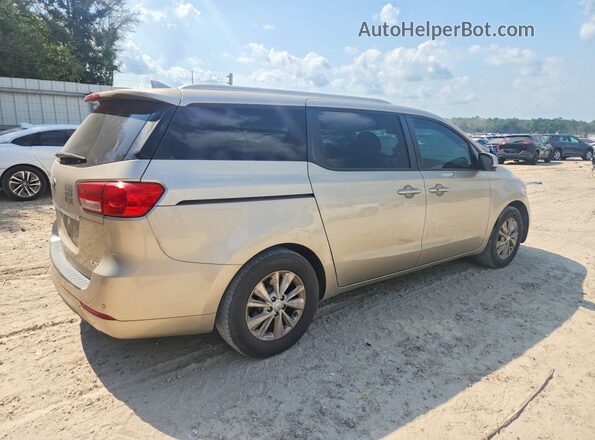 KNDMB5C18H6266842 2017 KIA SEDONA Gold Rear right