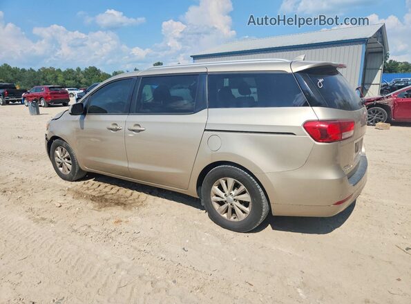 KNDMB5C18H6266842 2017 KIA SEDONA Gold Rear left