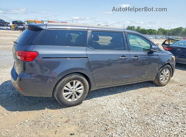 KNDMB5C18H6316025 2017 KIA SEDONA Gray Задня права чверть