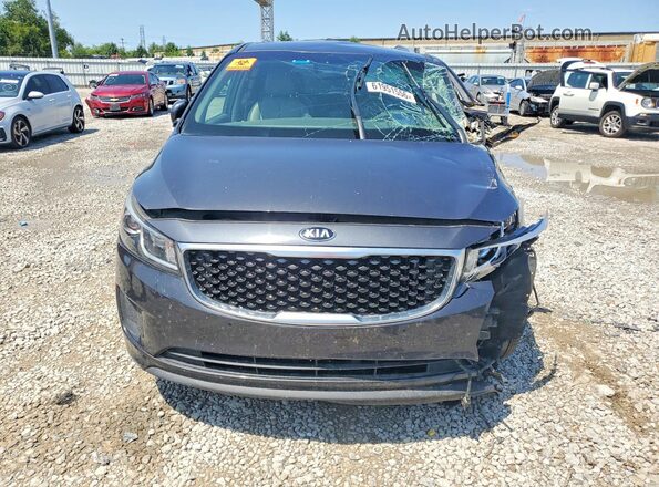 KNDMB5C18H6316025 2017 KIA SEDONA Gray Вид спереду