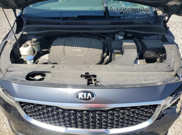 KNDMB5C18H6316025 2017 KIA SEDONA Gray Вид задньої частини салону
