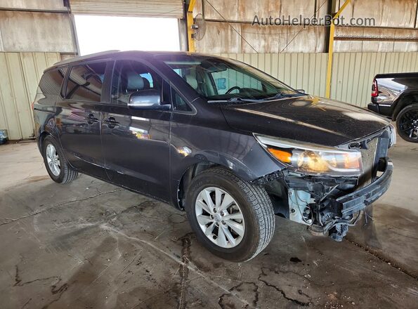 KNDMB5C18H6338350 2017 KIA SEDONA Gray Front right