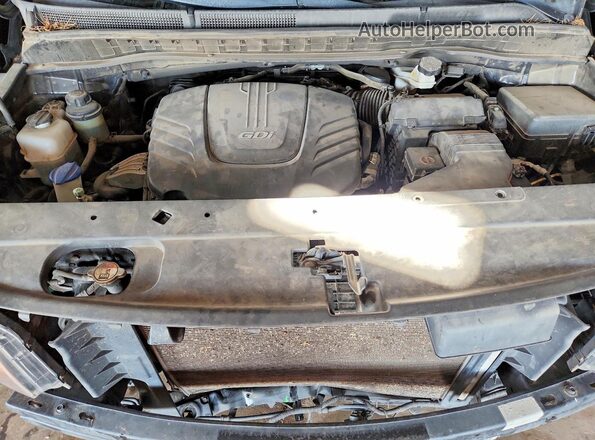 KNDMB5C18H6338350 2017 KIA SEDONA Gray Engine compartment view