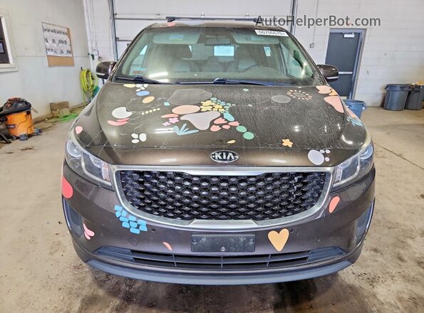 KNDMB5C18H6340101 2017 KIA SEDONA Gray Vista frontal