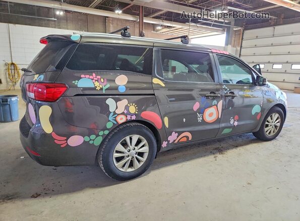 KNDMB5C18H6340101 2017 KIA SEDONA Gray Trasero derecho