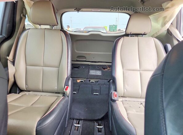 KNDMB5C18K6512263 2019 KIA SEDONA White უკანა სავარძლების ხედი