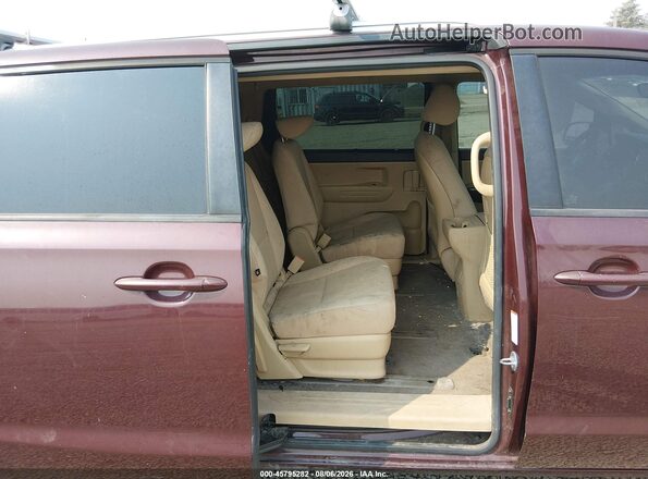 KNDMB5C19G6095193 2016 KIA SEDONA Red Widok naklejki z numerem VIN
