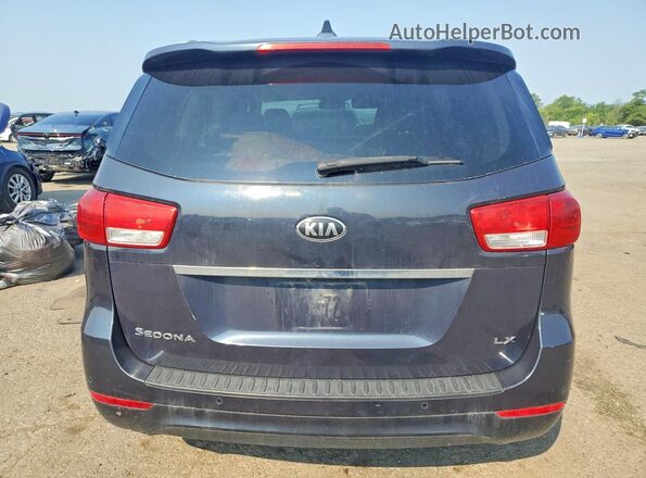 KNDMB5C19G6096716 2016 KIA SEDONA Blue Rear view