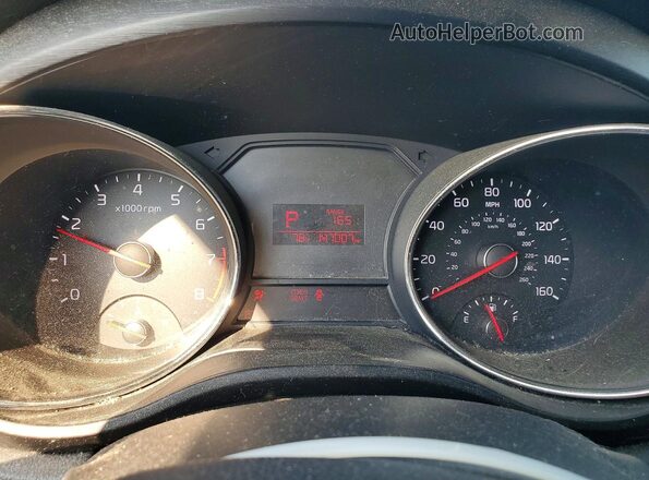 KNDMB5C19G6096716 2016 KIA SEDONA Blue Instrument cluster view