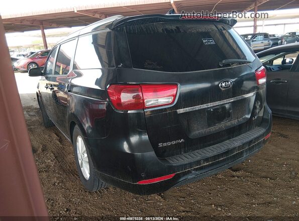 KNDMB5C19G6134266 2016 KIA SEDONA Black უკანა მარცხენა